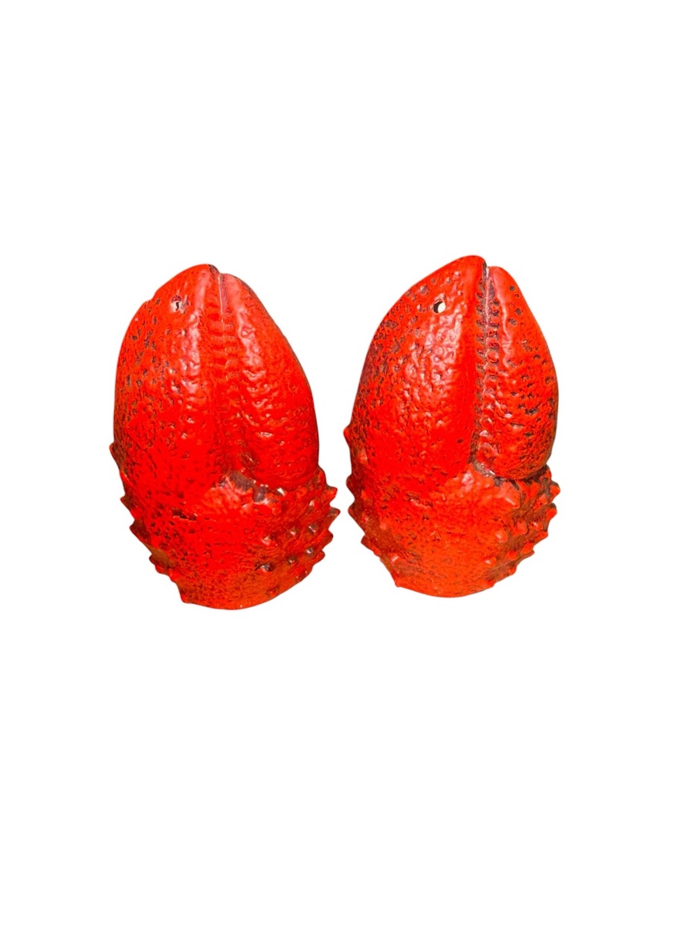 Vintage lobster claw salt and pepper shakers